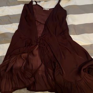 Free people intimately All My Love Shine Slip Wrap Dress
